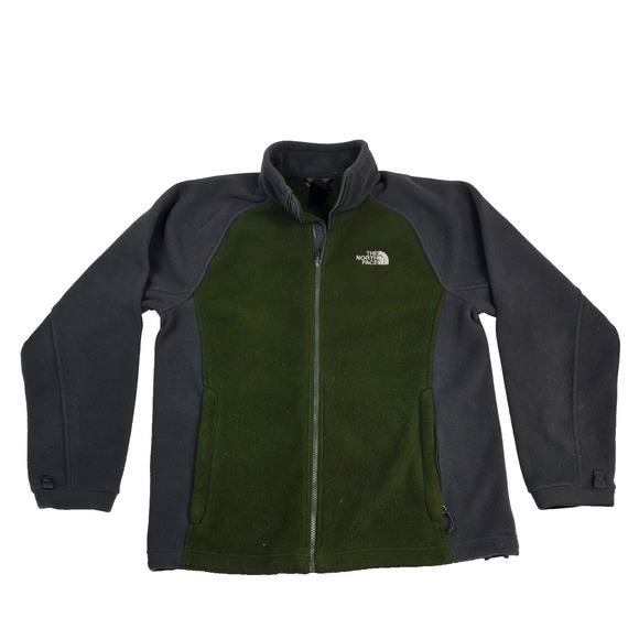 The North Face Other - The North Face Long Sleeve Full Zip Fleece  - Mens‎ M Green Gray